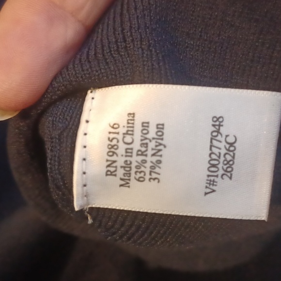 NWT Coldwater Creek Womens Navy Two Button Cardigan Sweater M - Picture 5 of 6